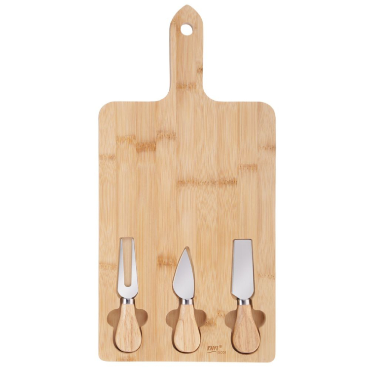 Bambusowy zestaw do serów RAVI